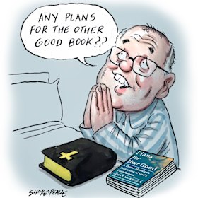 Scott Morrison says his prayers.