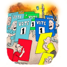 It’s corflute wars at 50 paces in the Wentworth electorate.