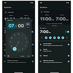 To set a week’s worth of bedtime reminders and alarms at once, open the Android Clock app and tap the Bedtime icon.