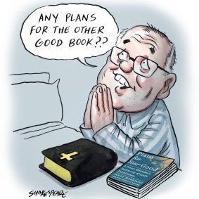 Scott Morrison says his prayers.