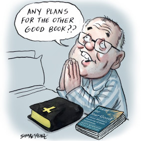 Scott Morrison says his prayers.