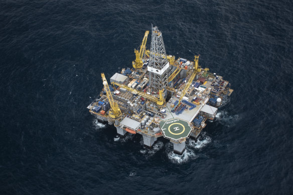 Beach Energy is using the Ocean Onyx drill rig to develop new natural gas wells off the coast of Victoria.