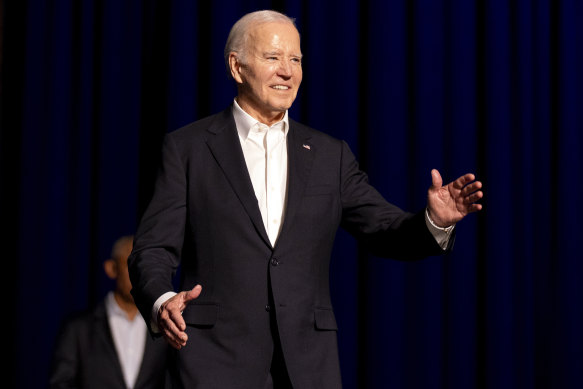 US President Joe Biden has come across as wooden at times in recent appearances.