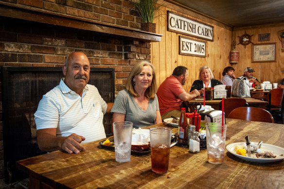 Jimmy and Connie McLellan at the Catfish Cabin are suspicious of vaccines. 