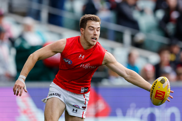 Zach Merrett has taken to the captaincy with ease.