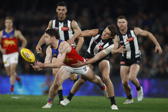 Lachie Neale was instrumental in a brilliant win over Collingwood.
