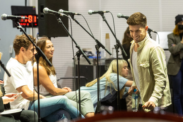 Josh Piterman during rehearsals for the Melbourne production of Phantom of the Opera in October 2022.