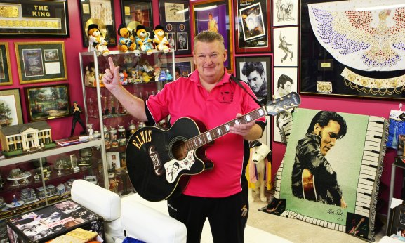 Jim Porter, president of the Elvis Presley Fan Club of Australia.
