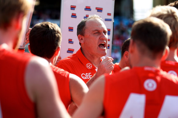 Swans coach John Longmire is a passionate advocate for better pay for assistant coaches.