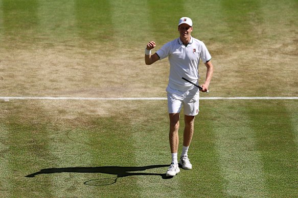 Jannik Sinner's Wimbledon title defense has reached the semi-finals.