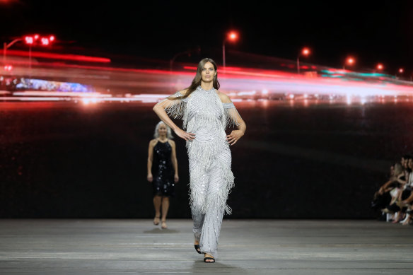 Robyn Lawley in the Curve Edit at Australian Fashion Week.