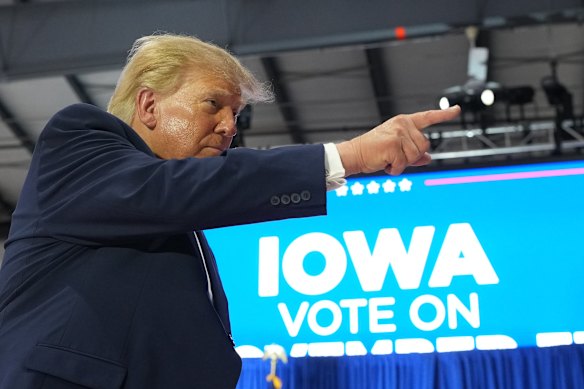President Donald Trump has held several rallies in Kansas and Iowa during his midterm campaign blitz.