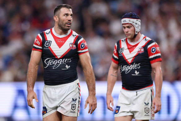 James Tedesco and Luke Keary last month.