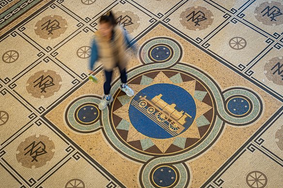 Floored by flooring … inside the station that is sadly not used to its full potential.