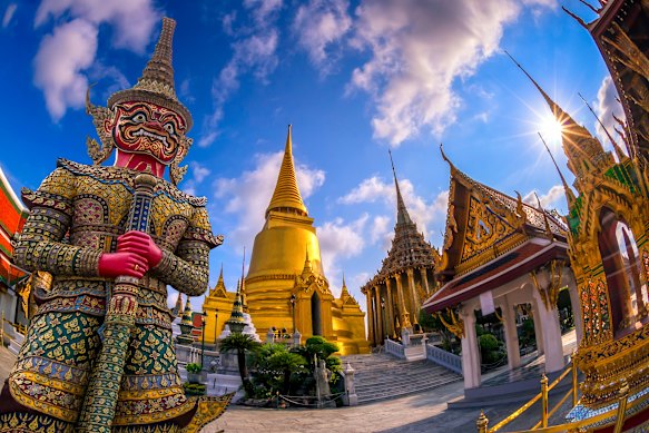 The Temple of the Emerald Buddha – arrive early to beat the crowd.