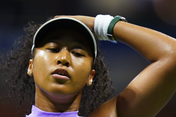 Naomi Osaka at the most recent tennis major, the US Open in New York, in August.
