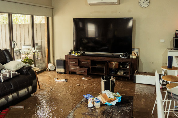 The damage to Tanya Lynch’s home. 