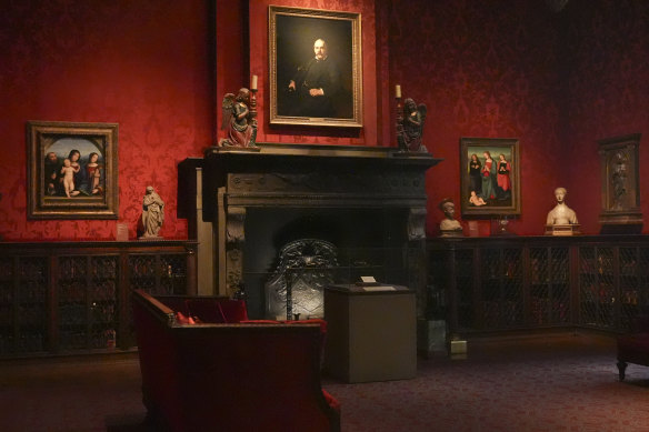 A previously unknown musical manuscript, possibly by Frederic Chopin, rests in a display case.