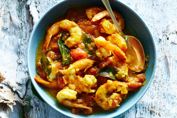 Mauritian prawn rougaille.