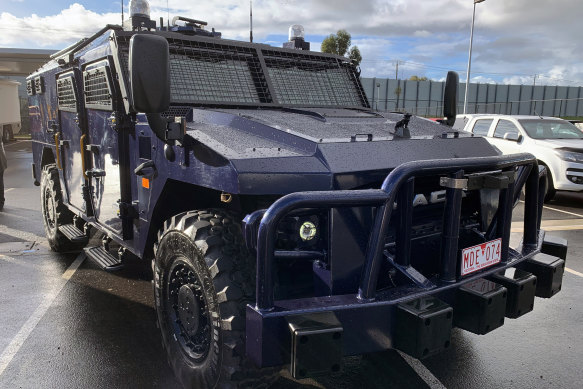 The armoured prison vans cost $900,000 each.