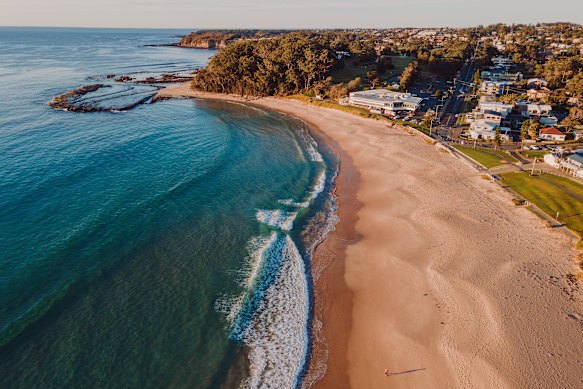Sunrise at Mollymook on the NSW south coast.