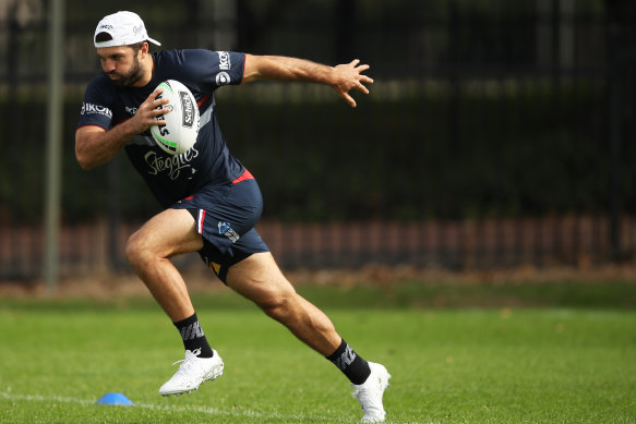 James Tedesco, rugby league's best player, is ready for take-off.
