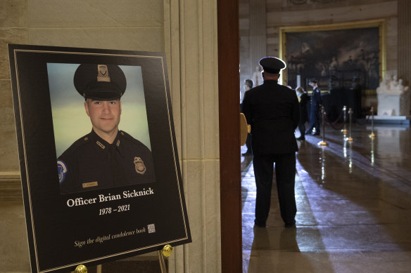 US Capitol Police officer Brian Sicknick died after being attacked during the Capitol riots.