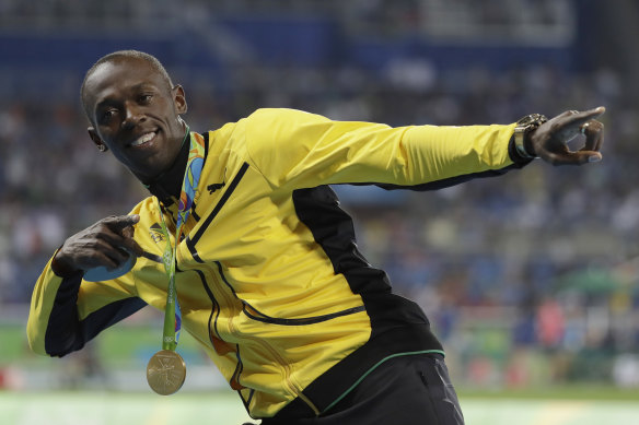 Sprinting superstar Usain Bolt.