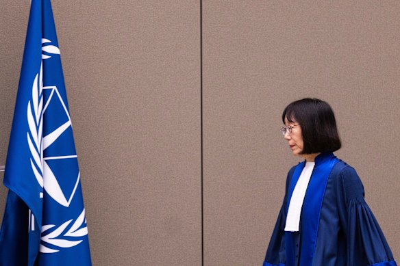 Judge Tomoko Akane, president of the court.