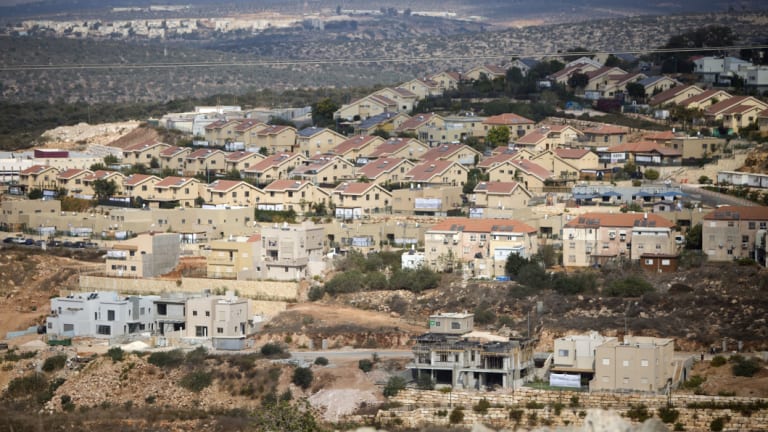 A a general view of housing in the Israeli settlement of Revava, near the West Bank city of Nablus. 