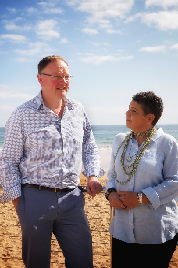 Lee with Roger Jaensch, Tasmania’s current Aboriginal Affairs minister.