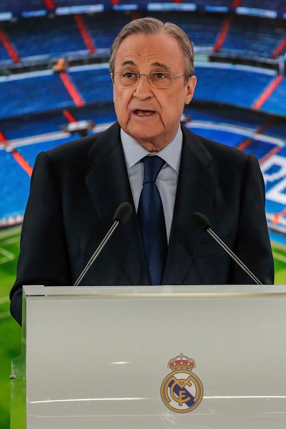 Real Madrid president Florentino Perez says the Super League is not dead yet.