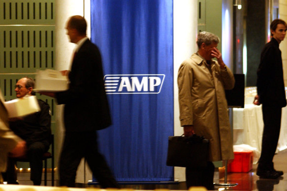 The AMP share price is down almost 40 per cent – from about $5 per share to just over $3 over the past year.