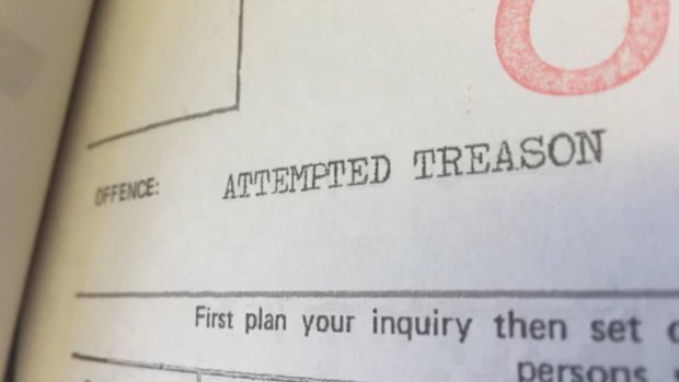 Christopher Lewis' police file reveals he was facing a charge of attempted treason.