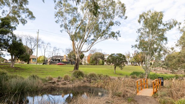 Reg Harris Reserve – once a rubbish tip, now a tranquil space.