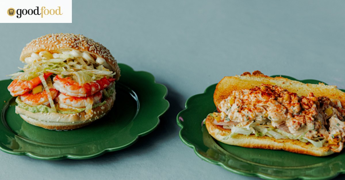 lobster roll and prawn roll from Afishanado