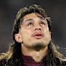 Tino Fa’asuamaleaui became emotional as the national anthem was sung upon his State of Origin return.