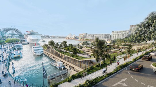 CplusC's designs include elevated public access to roof areas at Circular Quay.