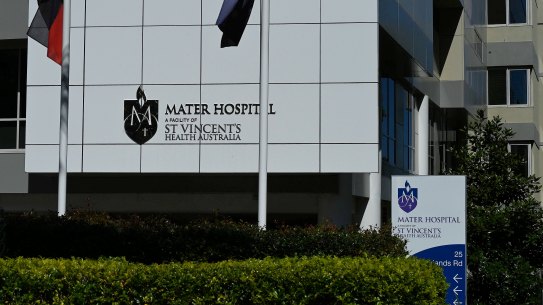 The incident occurred during a colonoscopy at Mater Hospital in North Sydney in 2018.