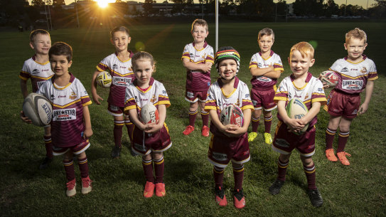 The Glenmore Park Brumbies under 6 team.