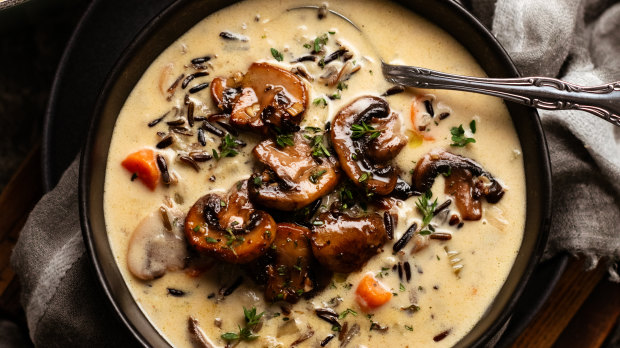 RecipeTin Eats’ creamy mushroom wild rice soup is your first taste of her second cookbook