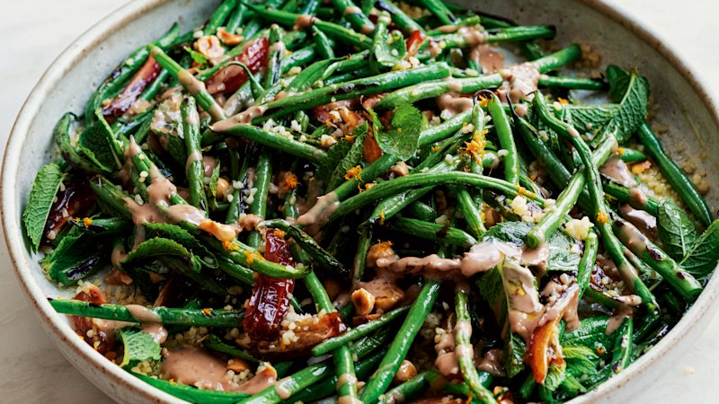 Ottolenghi’s charred green bean salad highlights a tahini sauce