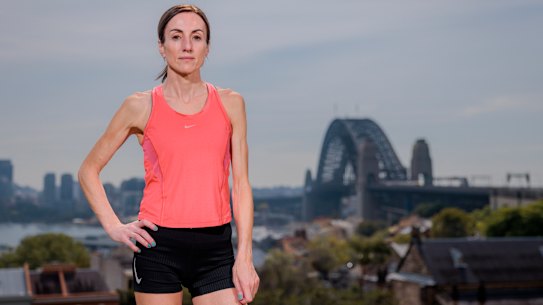 Sinead Diver ahead of the 2023 Sydney Marathon.