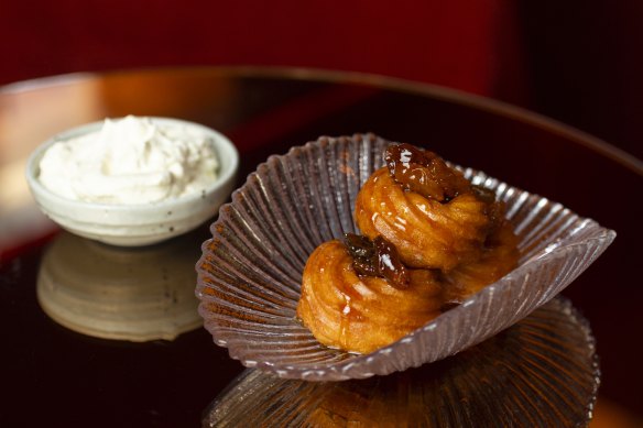 Zeppole pastries.