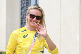 Ariarne Titmus settles in at the Olympic village.