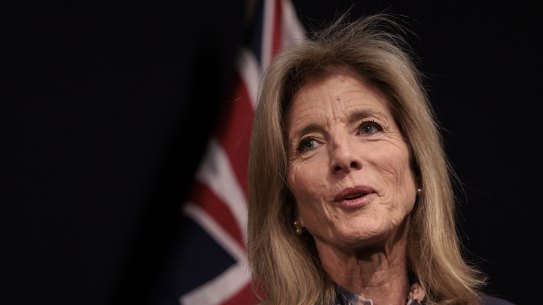 US Ambassador Caroline Kennedy has arrived in Australia to begin her diplomatic posting. 