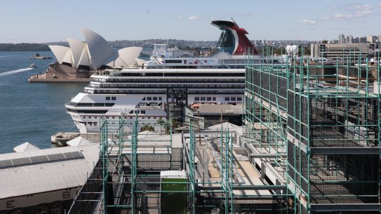 The Sirius building undergoing redevelopment.