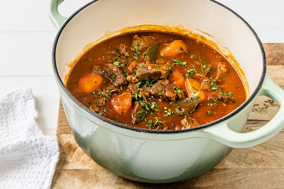 You’ll need a couple of hours to make this belly-warming Hungarian beef stew.