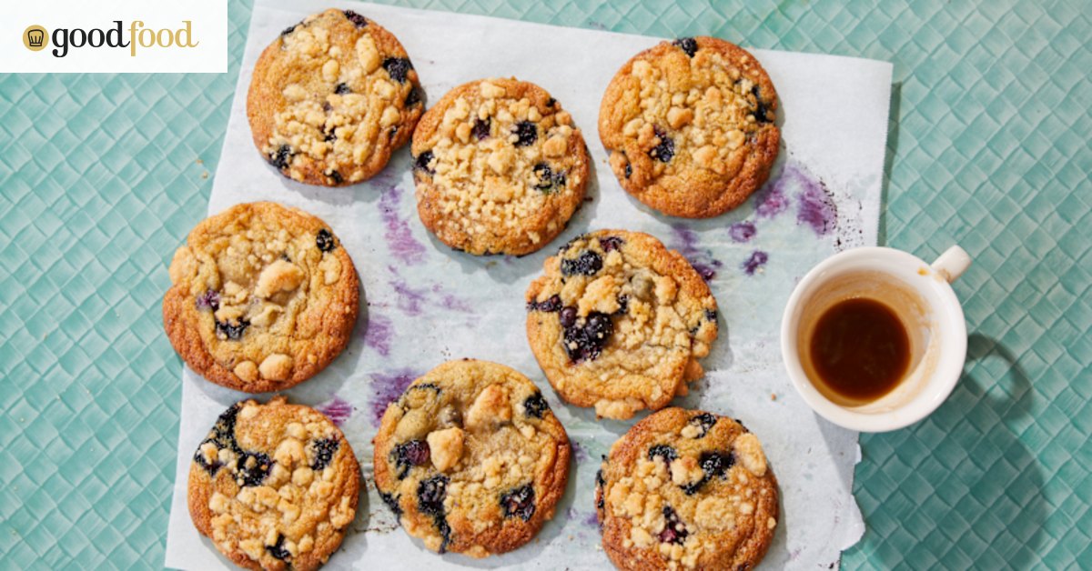 Blueberry crumble cookie recipe plus Emelia Jackson’s baking tips
