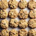 Chocolate & pumpkin seed biscuits.